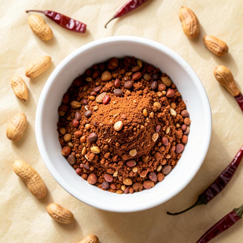 Shenga Chutney Pudi in a bowl